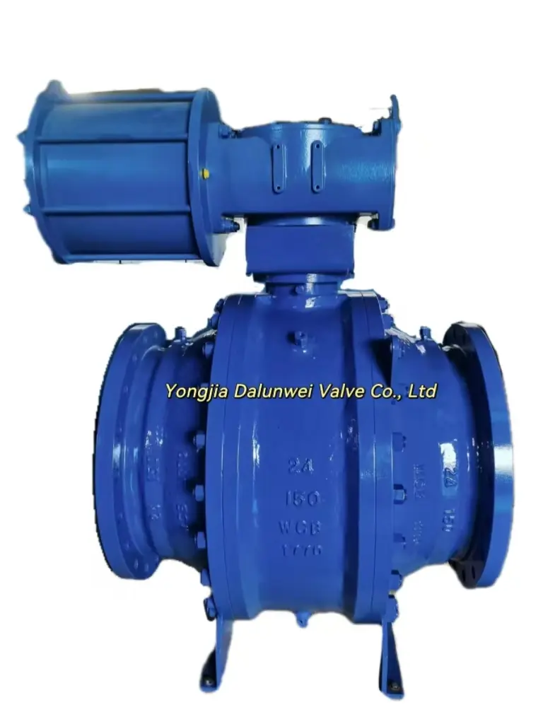 pneumatic trunnion mounted ball valves