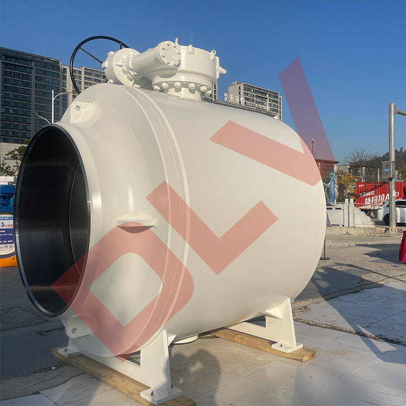 Fully welded fixed ball valve