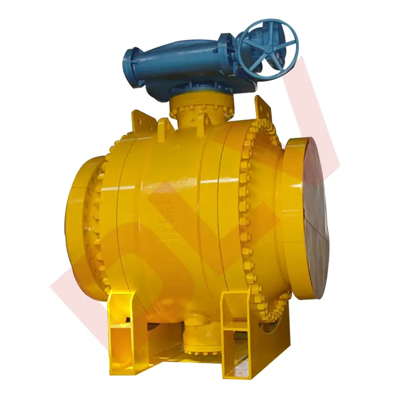 Large diameter 3-piece fixed ball valve